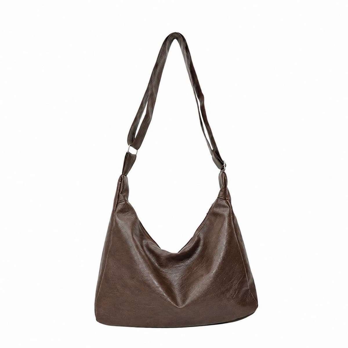 slouchy hobo bag coffee