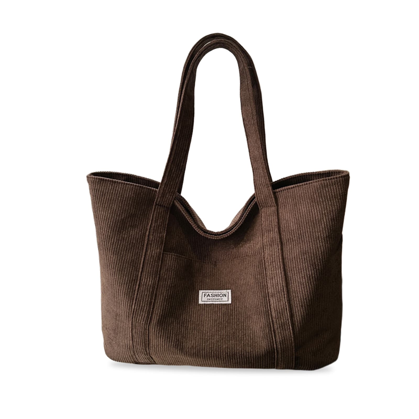 Entchin Large Hobo Bag for Women,Corduroy Tote Bag,Shoulder Hangbag for Daily Use coffee
