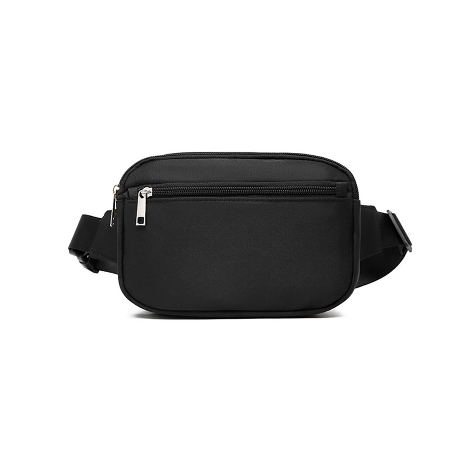 Entchin Waterproof Fanny Pack for Women- Lightweight Nylon Crossbody Waist Bag,Black