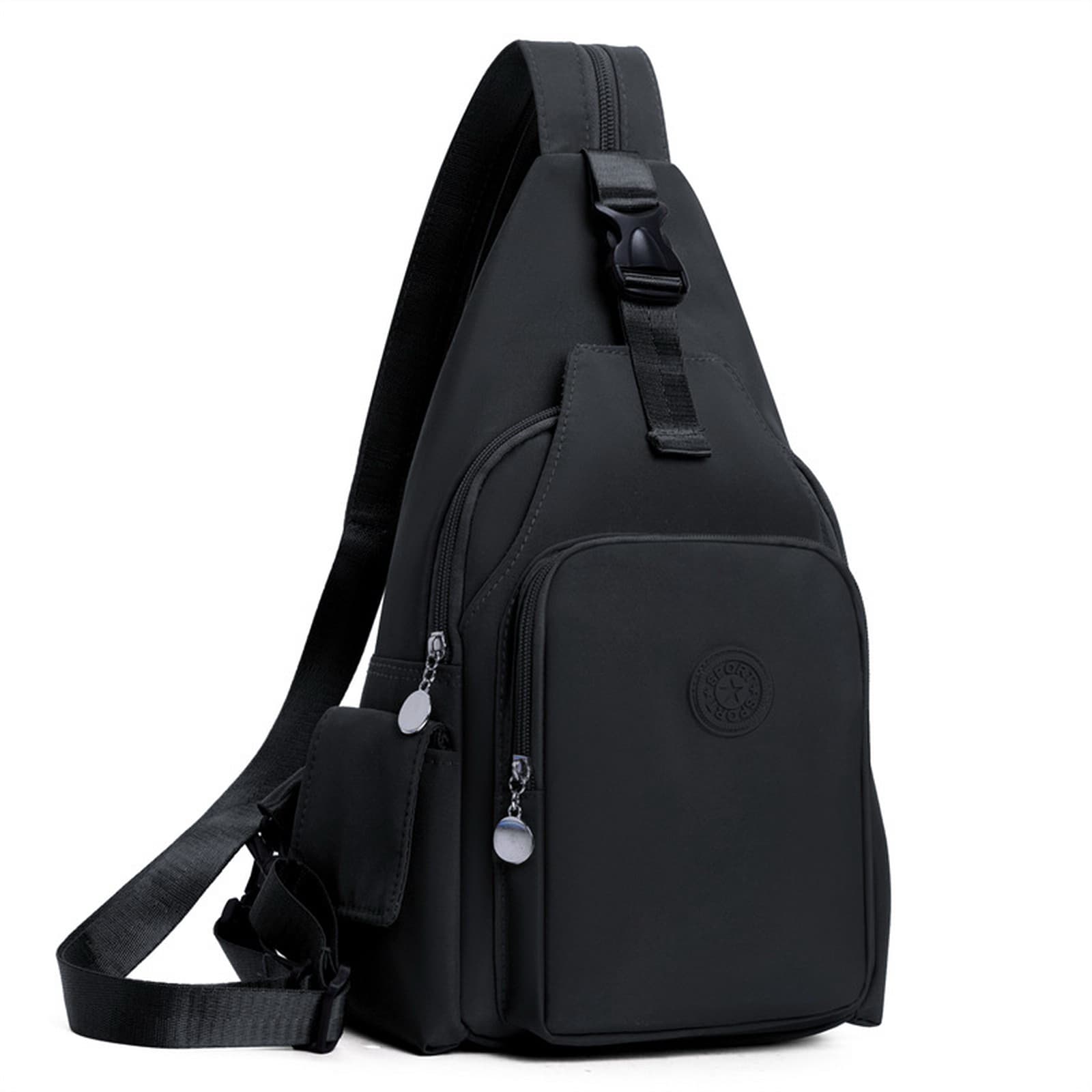 black sling bag