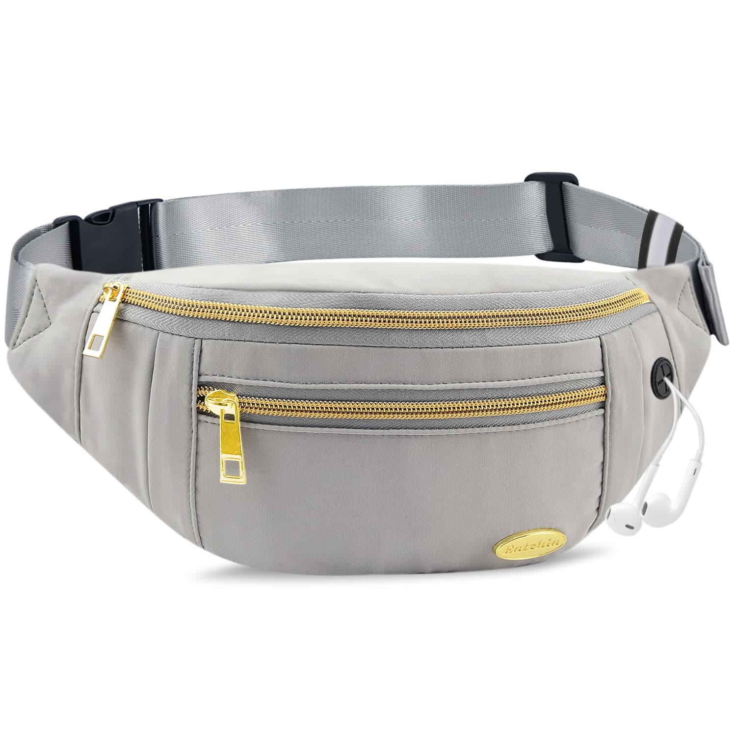 Golden Zipper Belt Bag