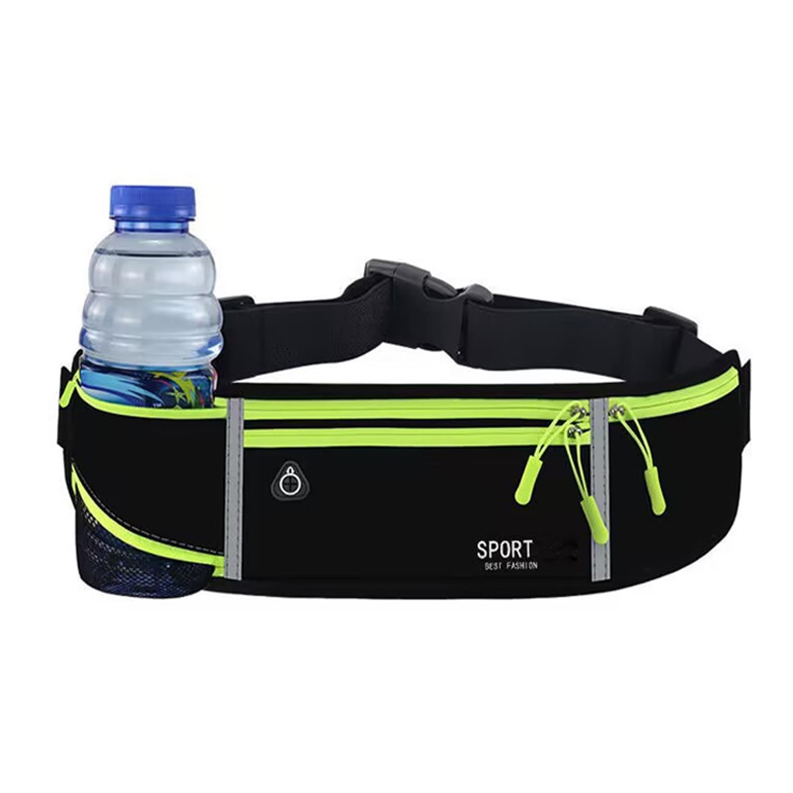 running belt with water bottle holder