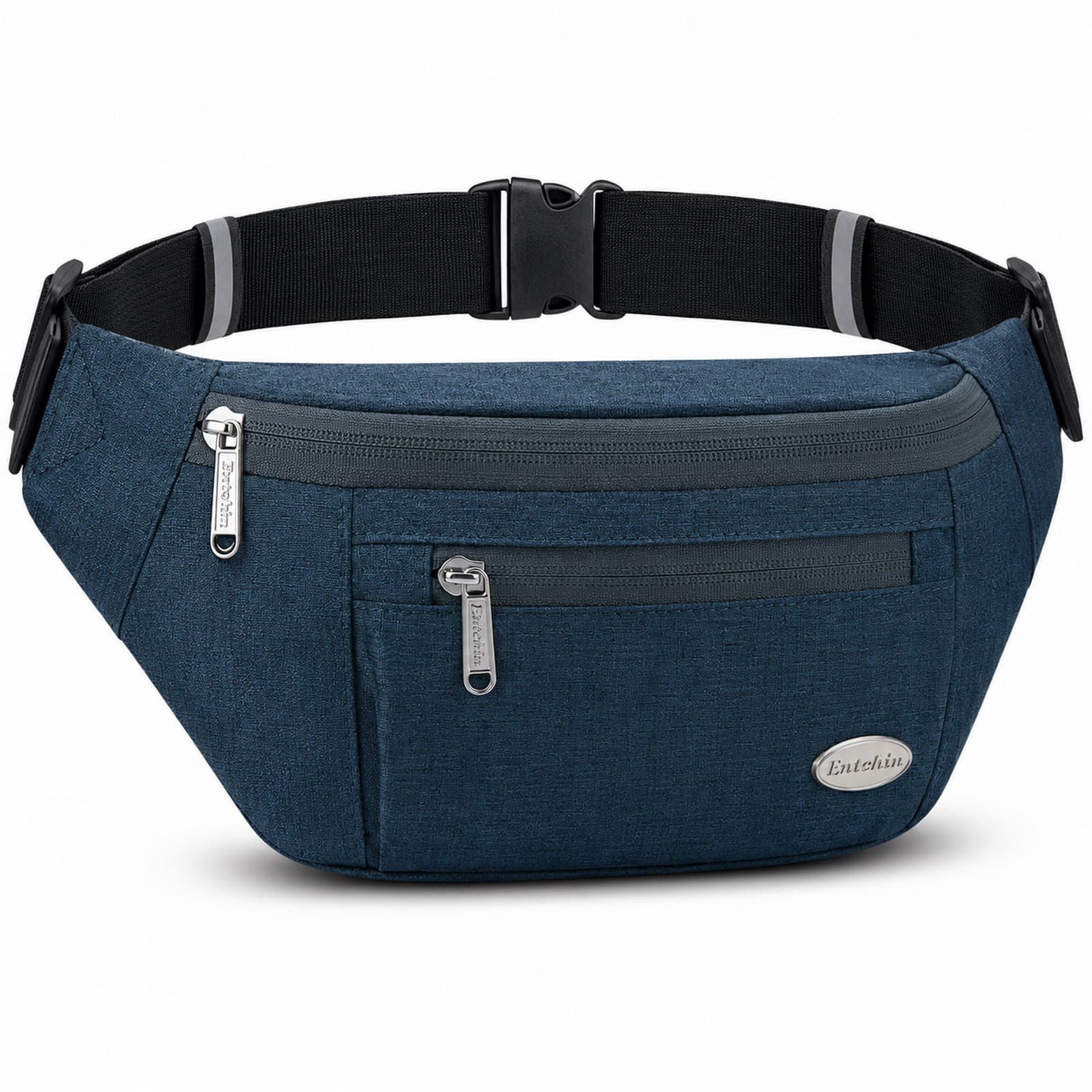 blue fanny pack